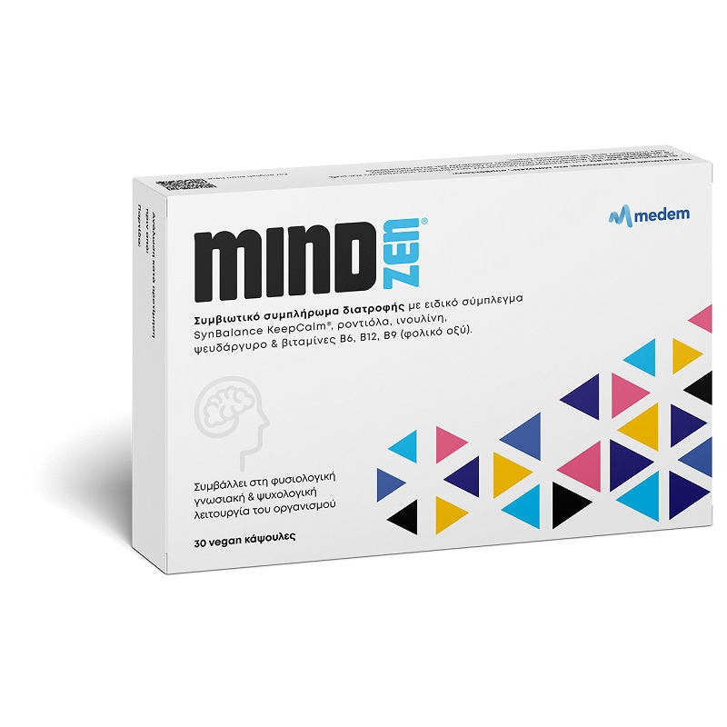 Medem Mind Zen Συμπλήρωμα για το Άγχος 30 φυτικές κάψουλες