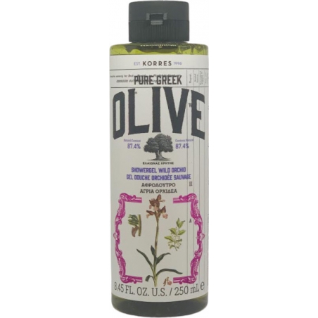 Korres Pure Greek Olive Αφρόλουτρο σε Gel Άγρια Ορχιδέα 250ml Korres Pure Greek Olive Αφρόλουτρο σε Gel Άγρια Ορχιδέα 250ml