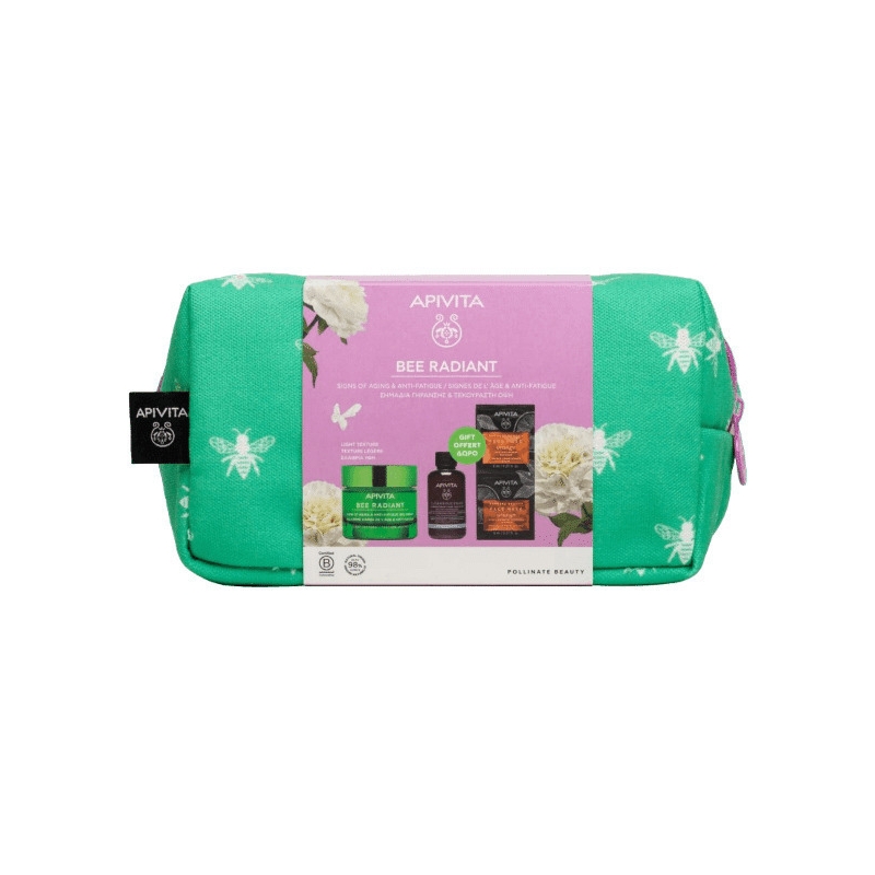 Apivita Bee Radiant Cream Κρέμα Πλούσιας Υφής 50ml & ΔΩΡΟ Αφρός Καθαρισμού - Πρόσωπο & Μάτια 75ml & Express Mask Honey 2x8ml