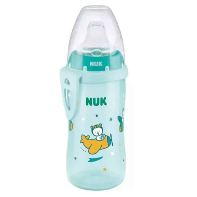 Nuk Active Cup Εκπαιδευτικό Μπιμπερό Πλαστικό Τιρκουάζ 12m+ 300ml