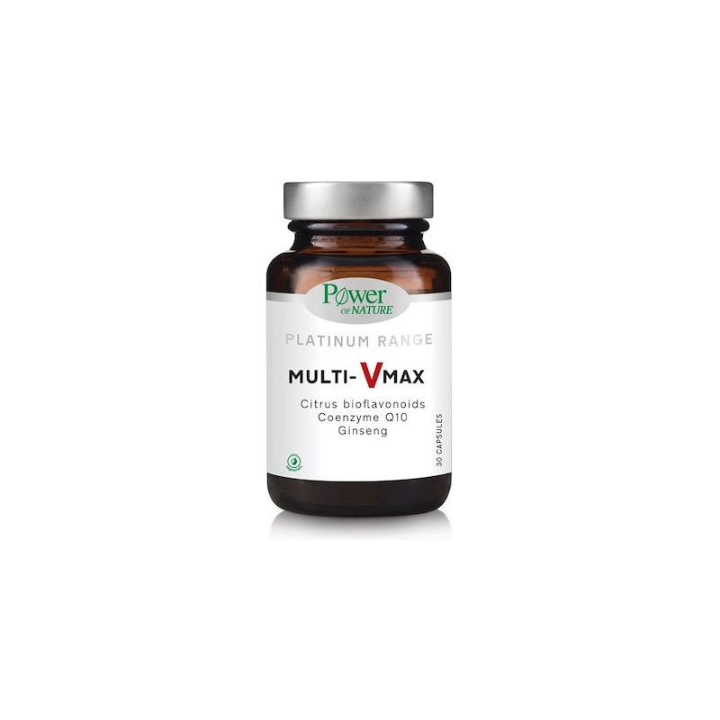 Power Of Nature Platinum Range Multi-Vmax Βιταμίνη για Ενέργεια & το Ανοσοποιητικό 30 κάψουλες