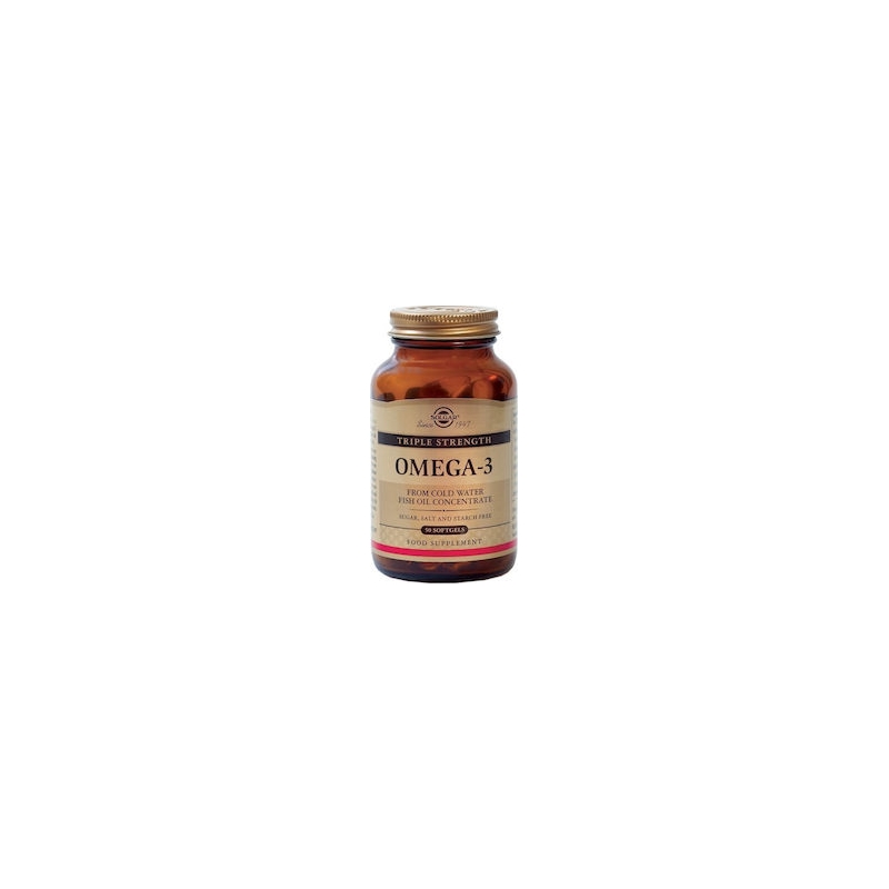Solgar Triple Strength Omega 3 Ιχθυέλαιο 50 μαλακές κάψουλες