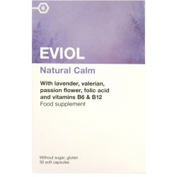 Eviol Natural Calm με Λεβάντα, Βαλεριάνα και Πασσιφλόρα 30 μαλακές κάψουλες
