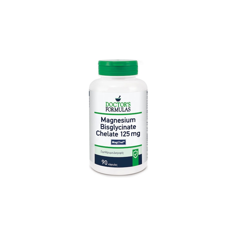 Doctor's Formulas Magnesium Bisglycinate Chelate 125mg 90 κάψουλες