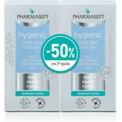 Pharmasept Hygienic Mild Αποσμητικό 24h σε Roll-On Χωρίς Αλουμίνιο 2x50ml