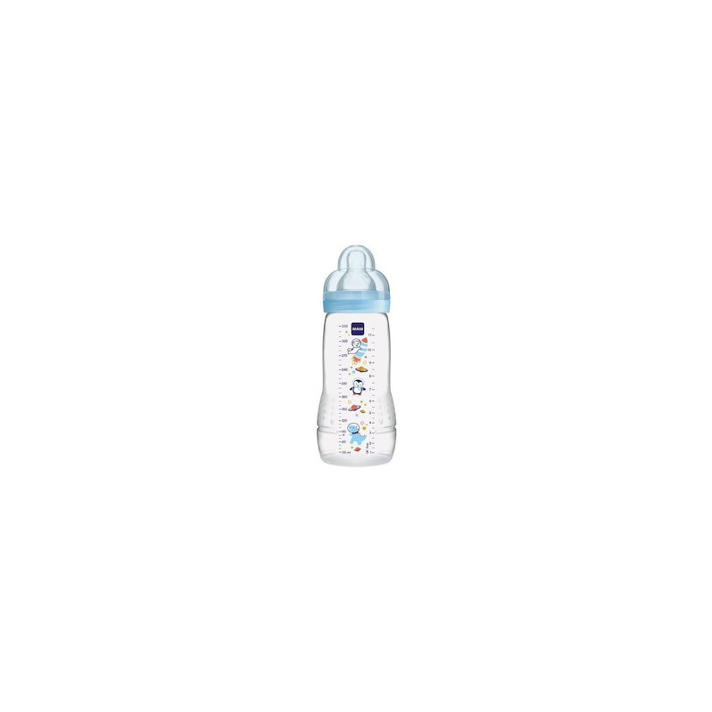 MAM Easy Active Μπιμπερό Πλαστικό Θηλή Σιλικόνης (4+ Μηνών) Αγόρι 330ml 361SB