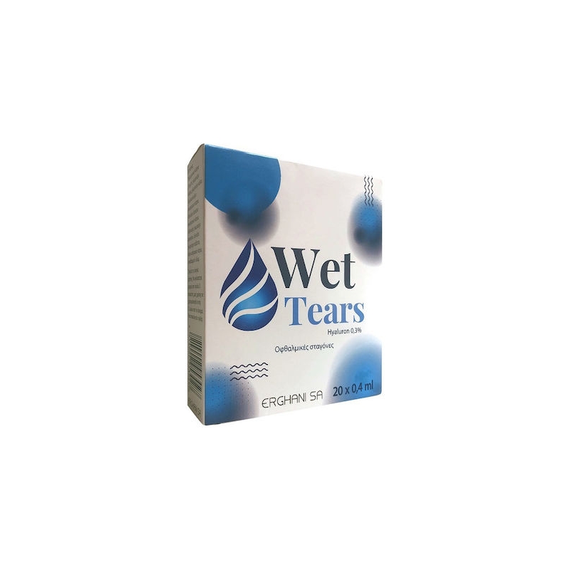 Erghani Wet Tears Hyaluron 0.3% Οφθαλμικές Σταγόνες 20x0.4ml