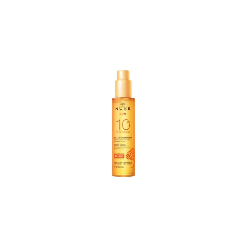 Nuxe Sun Tanning Oil Low Protection SPF10 για Πρόσωπο & Σώμα (150ml)
