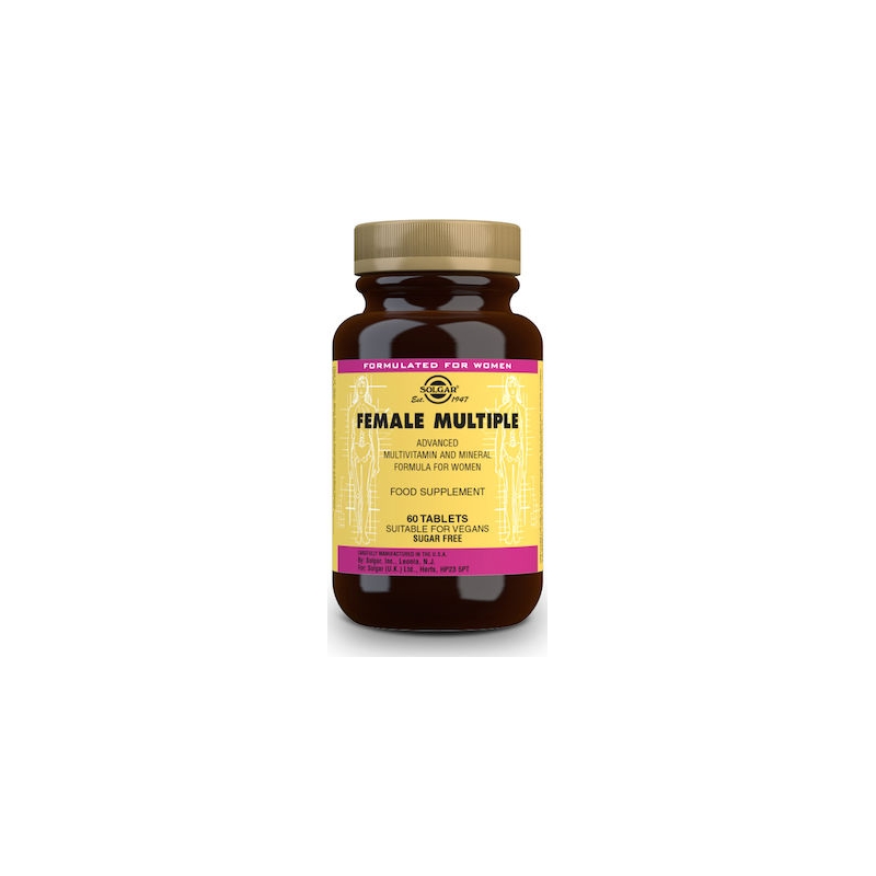 Solgar Female Multiple Βιταμίνη για Ενέργεια 60 ταμπλέτες