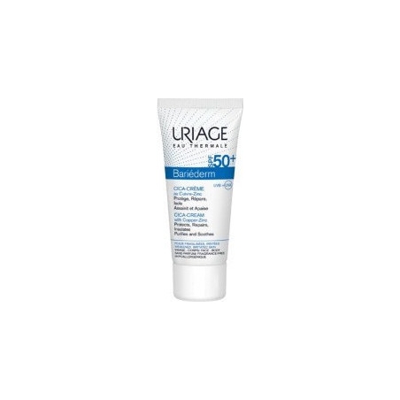 Uriage Bariederm SPF50 Ενυδατική Κρέμα Ανάπλασης για Ευαίσθητες Επιδερμίδες 40ml Uriage Bariederm SPF50 Ενυδατική Κρέμα Ανάπλασης για Ευαίσθητες Επιδερμίδες 40ml