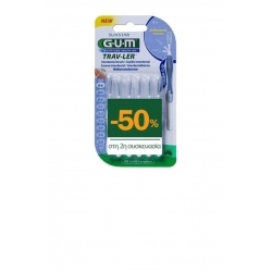 GUM Trav-ler 1312 Μεσοδόντια Βουρτσάκια 0.6mm σε χρώμα Μωβ 2x6τμχ