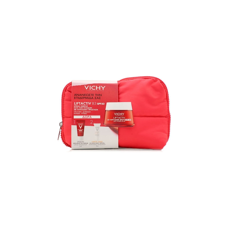 Vichy Promo Liftactiv B3 Anti-Dark Spots SPF50, 50ml & Specialist B3 Serum 5ml & Capital Soleil UV-Age Daily SPF50+ 3ml