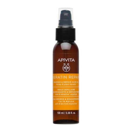 Apivita Keratin Repair Λάδι Μαλλιών για Επανόρθωση με Κερατίνη 100ml