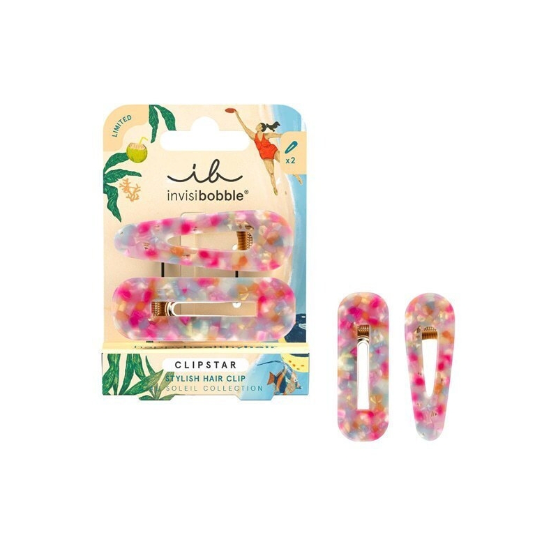 Invisibobble Σετ Κλιπς για Μαλλιά Clipstar Au Soleil Dazzling Wave 2τμχ