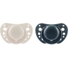 CHICCO - Physio Air Πιπίλα Σιλικόνης 6-16m+ Μπεζ - Γκρι Μπλε 2τμχ