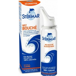 Sterimar Blocked Nose Ρινικό Σπρέι Υπέρτονο με Θαλασσινό Νερό για Όλη την Οικογένεια από 3 Ετών 100ml