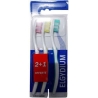 Elgydium Basic Οδοντόβουρτσα Medium Ροζ / Κίτρινη / Πράσινη 3τμχ
