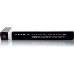 Korres Black Volcanic Minerals Extreme Mascara για Μήκος Brown Plum 7.5ml