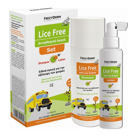 Frezyderm Αντιφθειρικό Σαμπουάν , Χτενάκι & Λοσιόν σε Spray Lice Free Set για Παιδιά 250ml