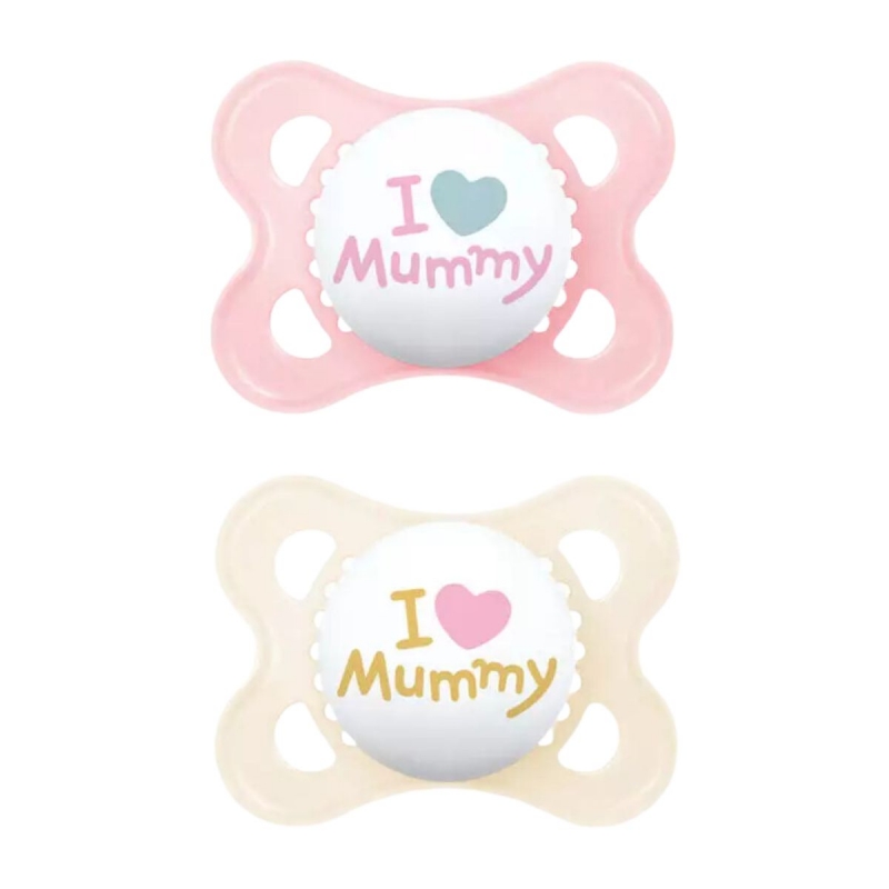 Mam Πιπίλες Σιλικόνης Ι Love Mummy για 2-6 μηνών 2τμχ 115SG1