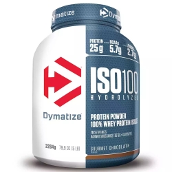 Dymatize ISO 100 Hydrolyzed Πρωτεΐνη Ορού Γάλακτος Χωρίς Γλουτένη με Γεύση Gourmet Chocolate 2.264kg