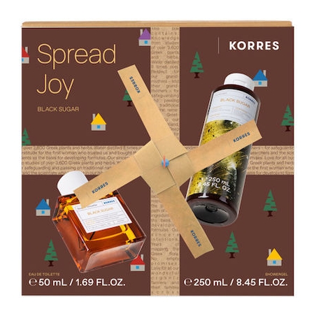 KORRES Spread Joy Black Sugar Eau De Toillete 50ml & Αφρόλουτρο 250ml