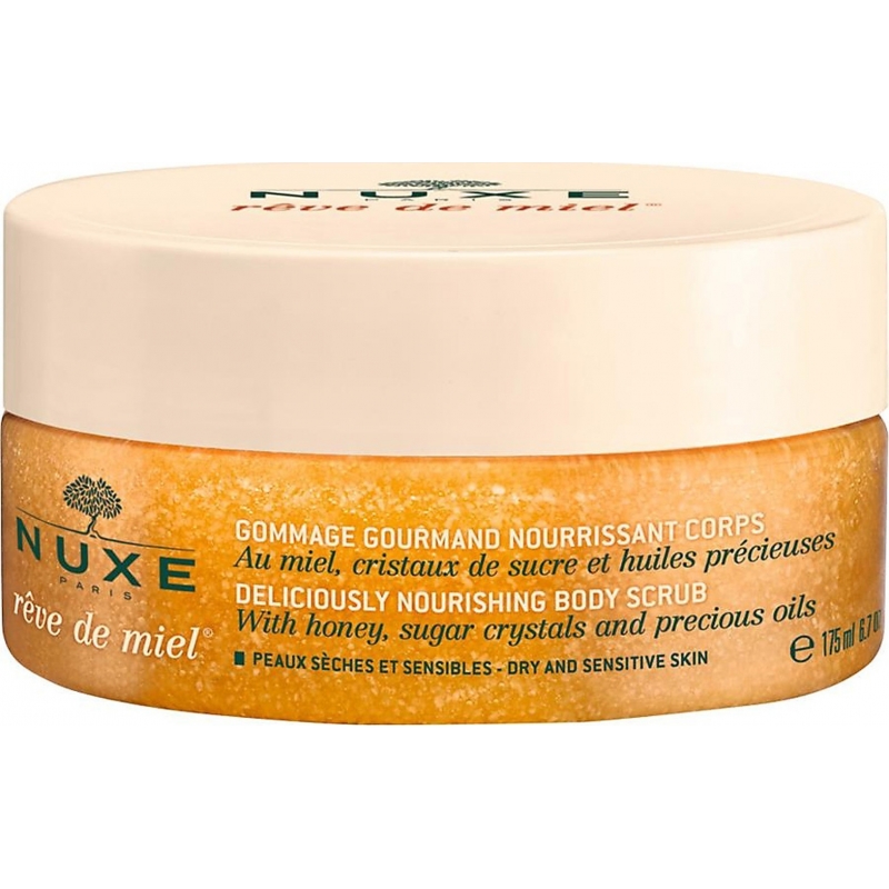 Nuxe Reve de Miel Scrub Σώματος Απολαυστικό Θρεπτικό με Μέλι,Κρυστάλλους Ζάχαρης & Πολύτιμα Έλαια 175ml