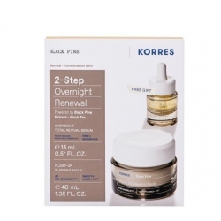 Korres Promo Μαύρη Πεύκη Σύσφιξη & Lifting Κρέμα Νύχτας 40ml & Μαύρη Πεύκη Ολική Ανανέωση Διφασικό Serum Νύχτας 15ml