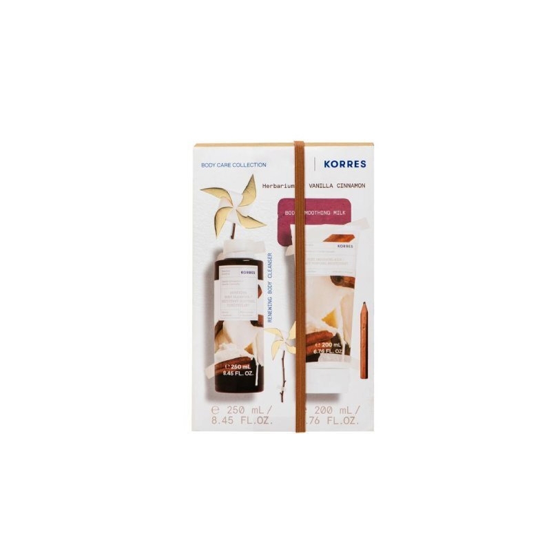Korres Herbarium Of Vanilla Cinnamon Πακέτο Promo Βανίλια - Κανέλα Αφρόλουτρο 250ml & Γαλάκτωμα Σώματος 200ml