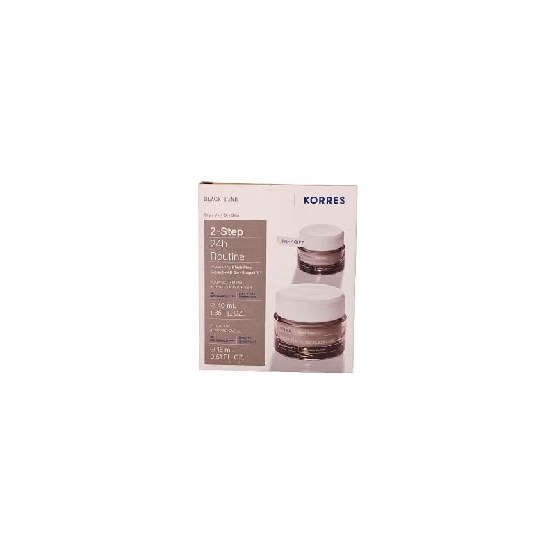 Korres Gift Set Μαύρη Πεύκη Κρέμα Ημέρας Ξηρές / Πολύ Ξηρές Επιδερμίδες Για Σύσφιγξη & Lifting 40ml & Δώρο Κρέμα Νυκτός 15ml