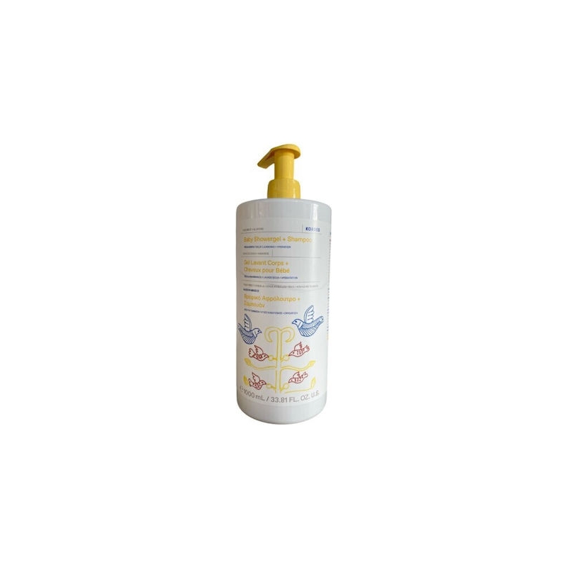 Korres Baby Showergel & Shampoo Coconut & Almond 1000ml