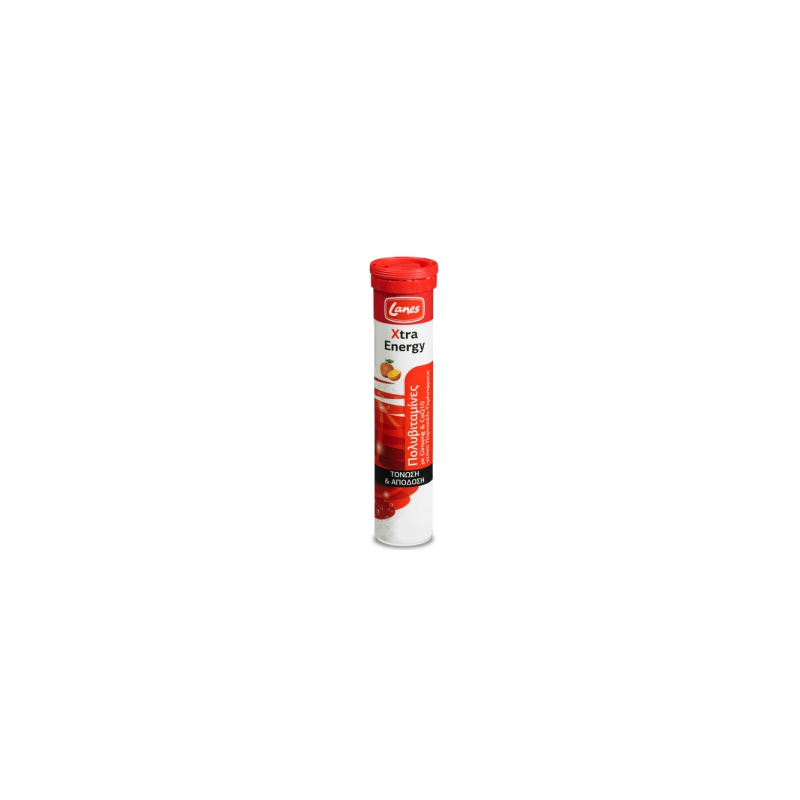Lanes Πολυβιταμίνες Xtra Energy 20 αναβράζοντα δισκία Orange Grapefruit
