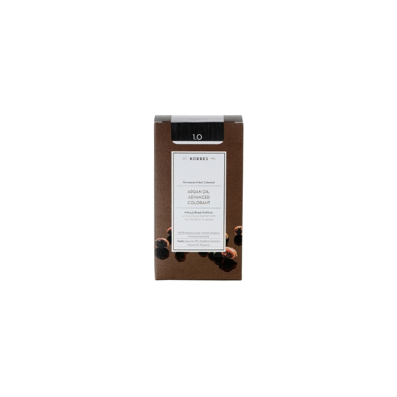 Korres Argan Oil Advanced Colorant 1.0 Μαύρο Φυσικό 50ml