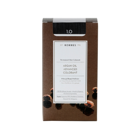 Korres Argan Oil Advanced Colorant 1.0 Μαύρο Φυσικό 50ml Korres Argan Oil Advanced Colorant 1.0 Μαύρο Φυσικό 50ml