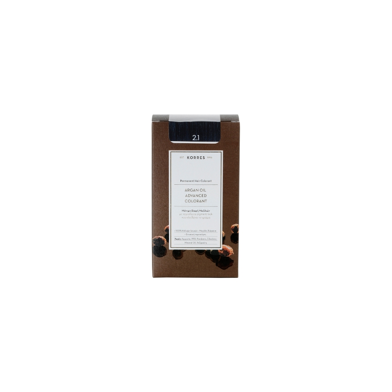 Korres Argan Oil Advanced Colorant 2.1 Μαύρο Μπλέ 50ml