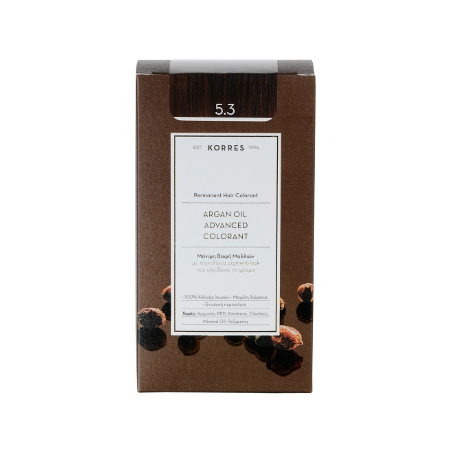 Korres Argan Oil Advanced Colorant 5.3 Καστανό Ανοιχτό Μελί 50ml