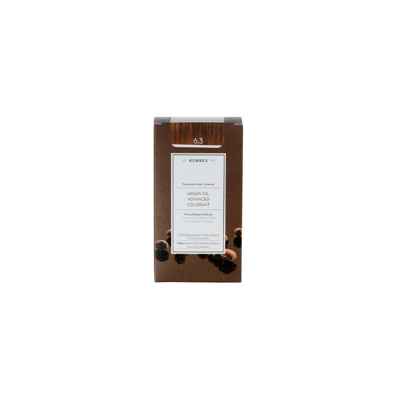 Korres Argan Oil Advanced Colorant 6.3 Ξανθό Σκούρο Μελί 50ml