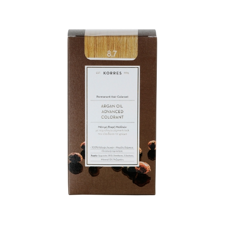 Korres Argan Oil Advanced Colorant 8.7 Καραμέλα 50ml Korres Argan Oil Advanced Colorant 8.7 Καραμέλα 50ml