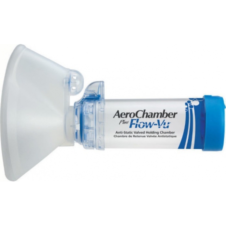 Aerochamber Plus Flow-Vu Large Μάσκα Ενηλίκων (5+ ετών)