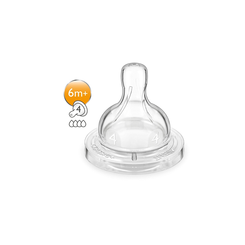 Philips Avent SCF634/27 Classic+ Fast Flow Nipple 6m+ 2τμχ